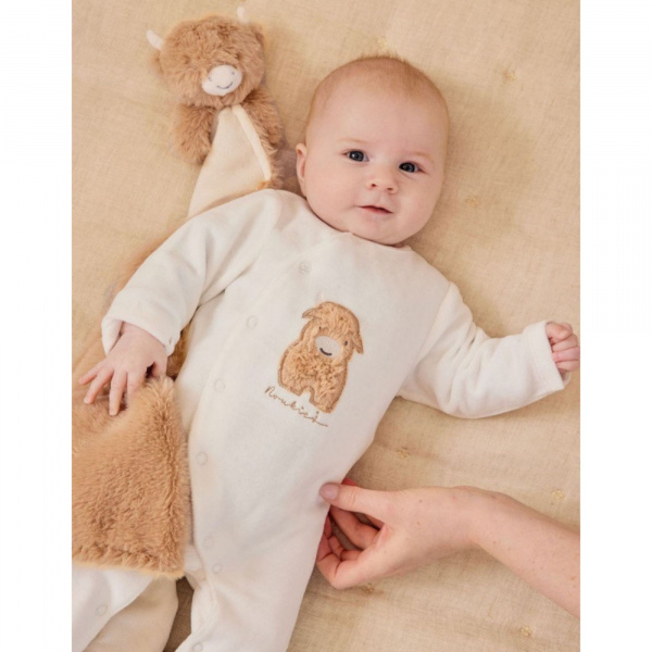 Pyjama 1 pièce blanc - fluffy en velours Noukies