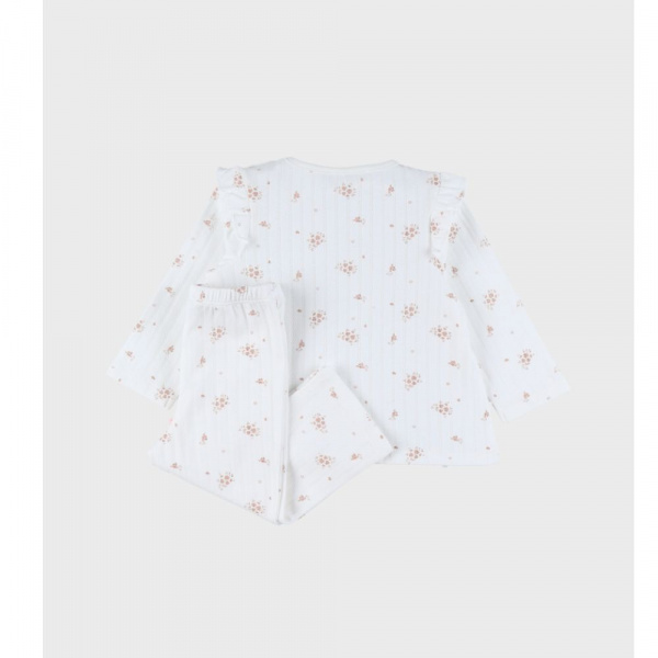 Lot de 2 pyjamas bébé manches longues, jersey - vintage flowers - 18m Noukies