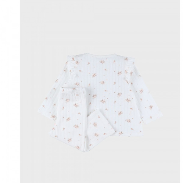 Lot de 2 pyjamas bébé manches longues, jersey - vintage flowers - 2y Noukies