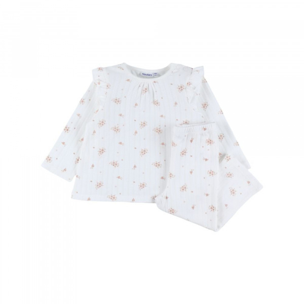 Lot de 2 pyjamas enfant manches longues, jersey - vintage flowers - 3ans Noukies