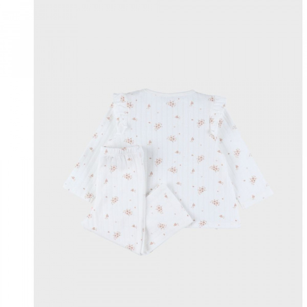Lot de 2 pyjamas enfant manches longues, jersey - vintage flowers - 3ans Noukies