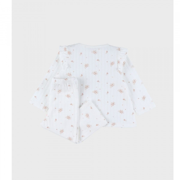 Lot de 2 pyjamas enfant manches longues, jersey - vintage flowers - 3ans Noukies