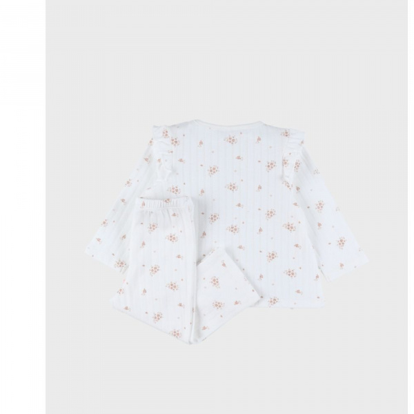 Lot de 2 pyjamas enfant manches longues, jersey - vintage flowers - 6ans Noukies