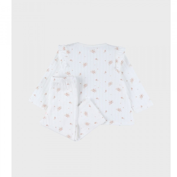 Lot de 2 pyjamas enfant manches longues, jersey - vintage flowers - 6ans Noukies
