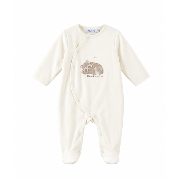Pyjama bébé de naissance en velours raku Noukies