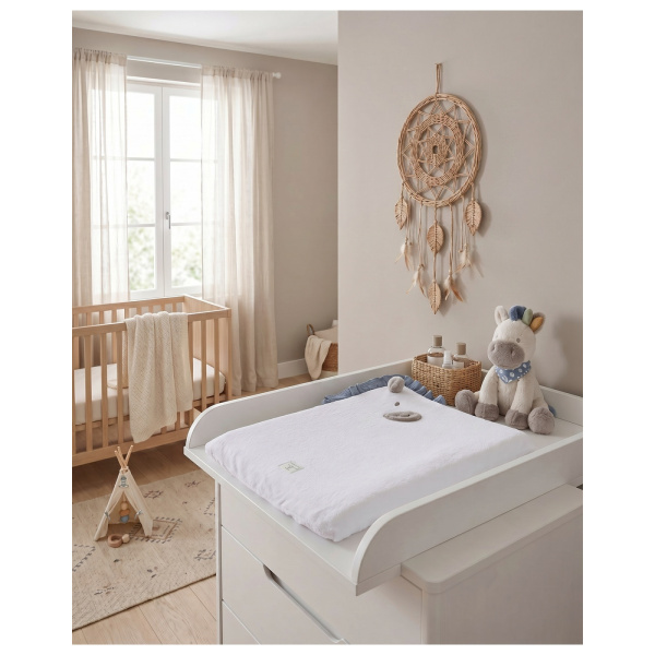 Matelas à langer 45 x 67 cm avec housse éponge lino Noukies