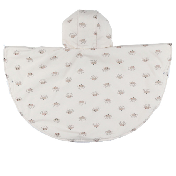 Poncho imperméable doublure groloudoux 6-12m - rose Noukies