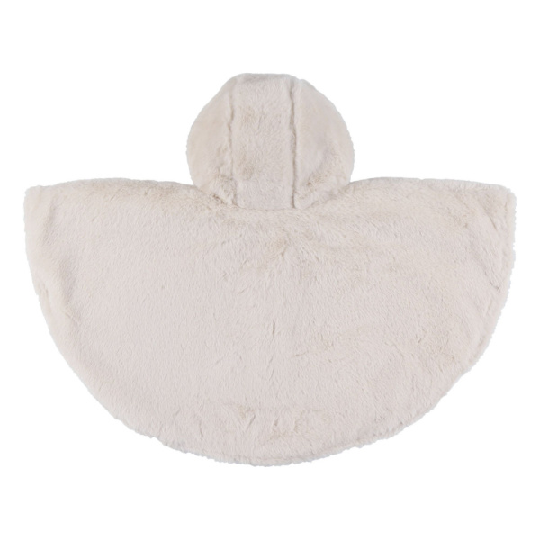 Poncho bébé en fausse fourrure 18-36m - beige Noukies