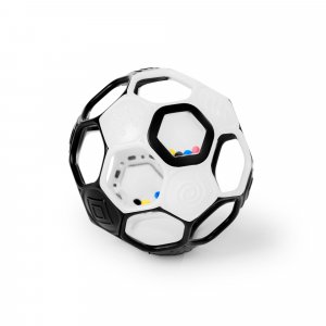Hochet ballon de foot - noir/blanc Oball