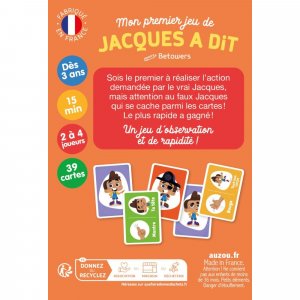 Jeu de cartes - jacques a dit Auzou
