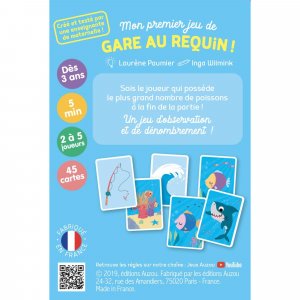 Jeux de cartes - mon premier jeu de gare au requin ! Auzou