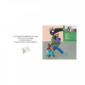 Livre enfant p'tit loup est le roi de la galette Auzou