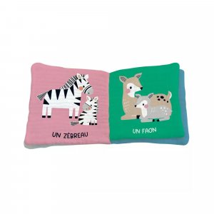 Livre en tissu enfant les bébés animaux Auzou