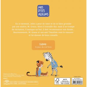 Livre enfant collection jules - a peur de rater Auzou