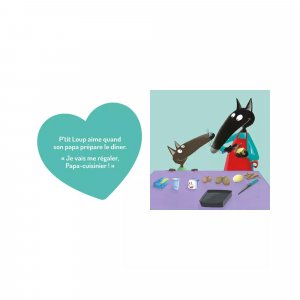 Livre enfant p'tit loup aime son papa Auzou