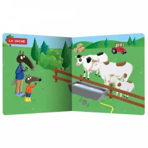 Livre sonore les animaux de la ferme avec p'tit loup Auzou