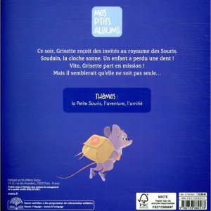 Livre enfant collection grisette - la petit souris part en mission Auzou