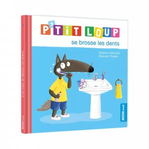 Livre enfant p'tit loup se brosse les dents Auzou