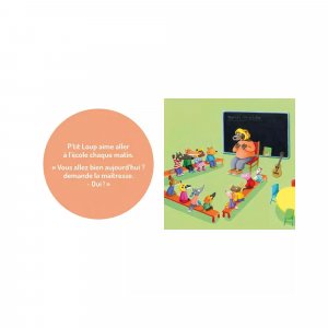 Livre enfant p'tit loup aime l'école Auzou