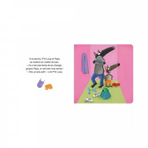 Livre enfant p'tit loup va à la piscine Auzou