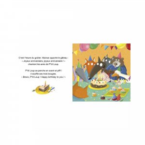 Livre enfant p'tit loup fête son anniversaire Auzou