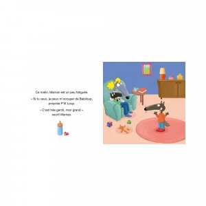 Livre enfant p'tit loup aime sa petite sœur Auzou