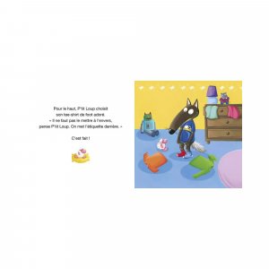 Livre enfant p'tit loup s'habille tout seul Auzou
