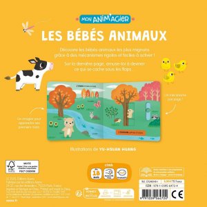 Livre enfant mon anim'agier les bébés animaux Auzou