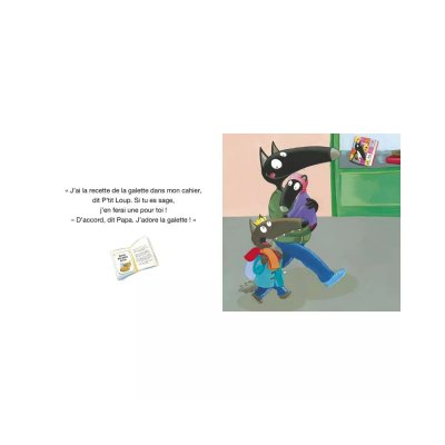Livre enfant p'tit loup est le roi de la galette