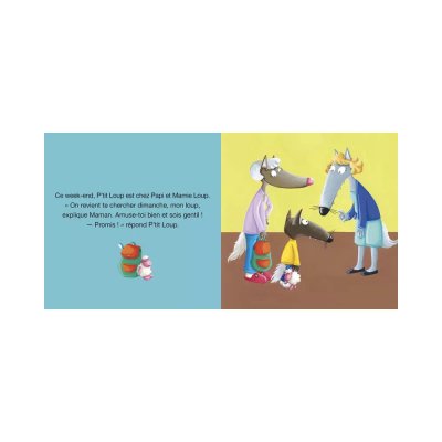 Livre enfant p'tit loup va chez papi et mamie