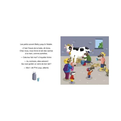 Livre enfant p'tit loup visite une ferme