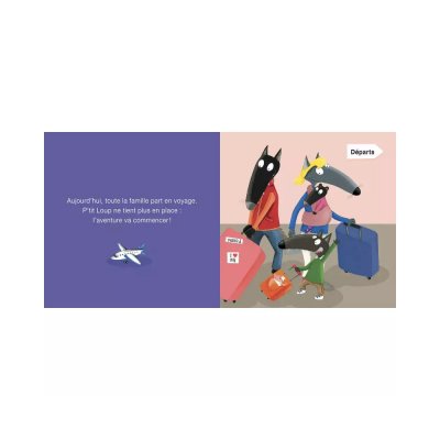 Livre enfant p'tit loup part en voyage
