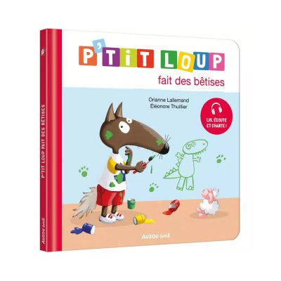 Livre enfant p'tit loup fait des bêtises