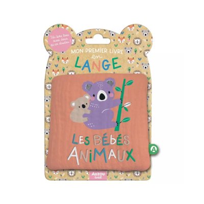 Livre en tissu enfant les bébés animaux