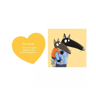 Livre enfant p'tit loup aime son papa