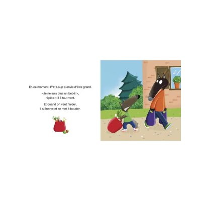 Livre enfant p'tit loup veut tout faire comme un grand
