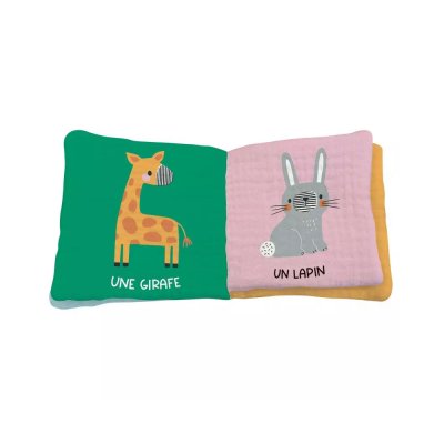 Livre en tissu enfant les animaux