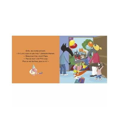 Livre enfant p'tit loup fête son anniversaire