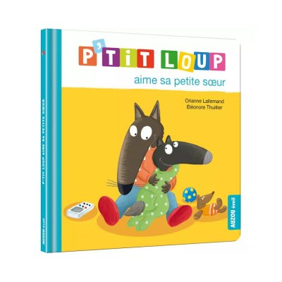 Livre enfant p'tit loup aime sa petite sœur