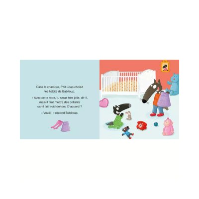 Livre enfant p'tit loup aime sa petite sœur