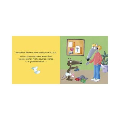 Livre enfant p'tit loup ne met plus de couches