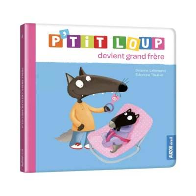 Livre enfant p'tit loup devient grand frère
