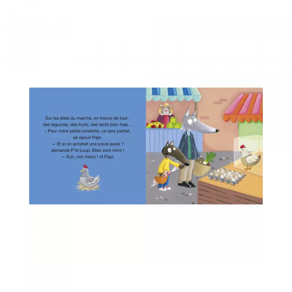 Livre enfant p'tit loup va chez papi et mamie Auzou