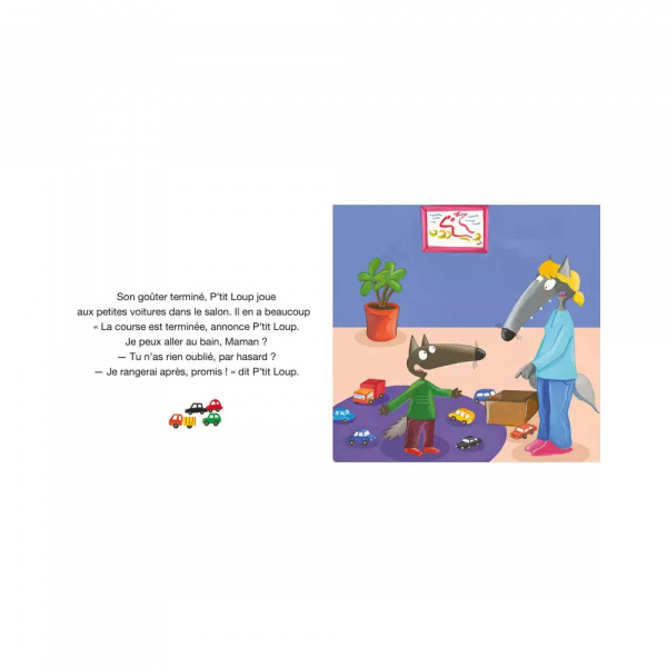 Livre enfant p'tit loup ne veut pas ranger Auzou