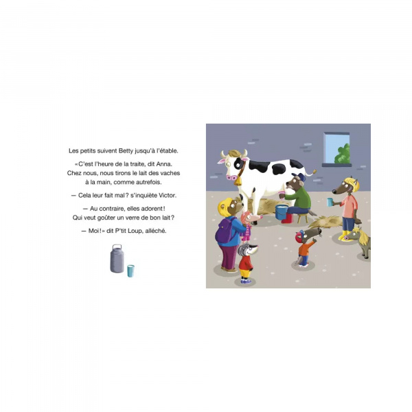 Livre enfant p'tit loup visite une ferme Auzou