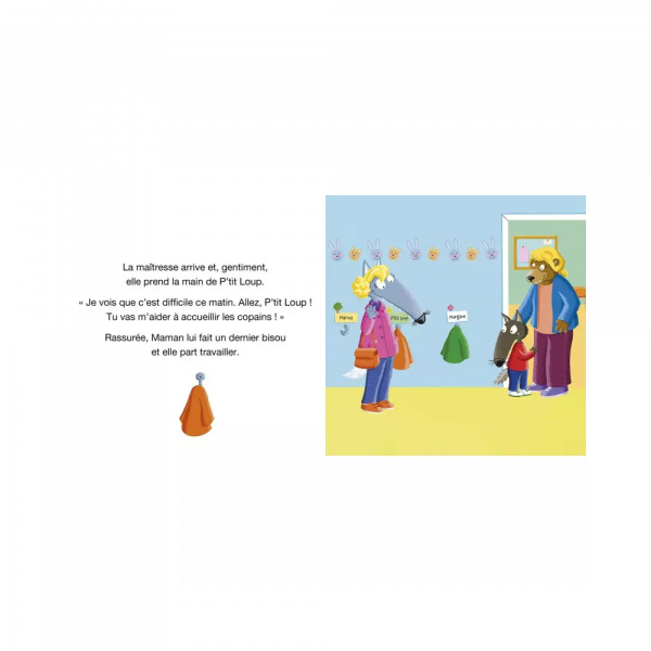 Livre enfant p'tit loup ne veut pas aller à l'école Auzou