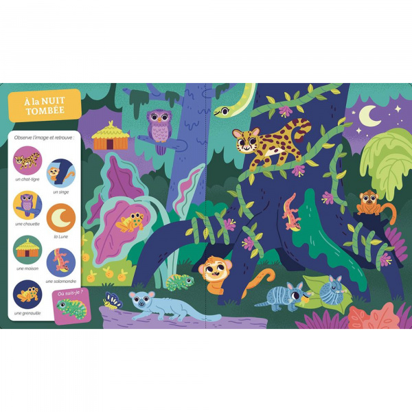 Livre collection cherche et trouve - la jungle et la savane Auzou