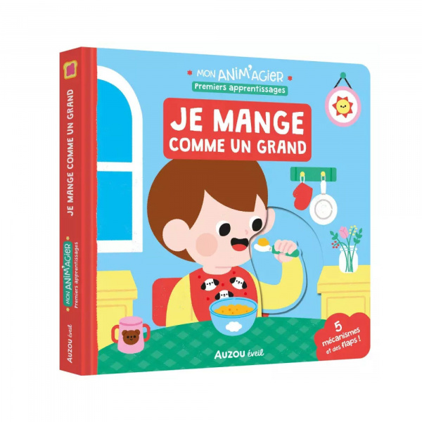 Livre enfant je mange comme un grand Auzou