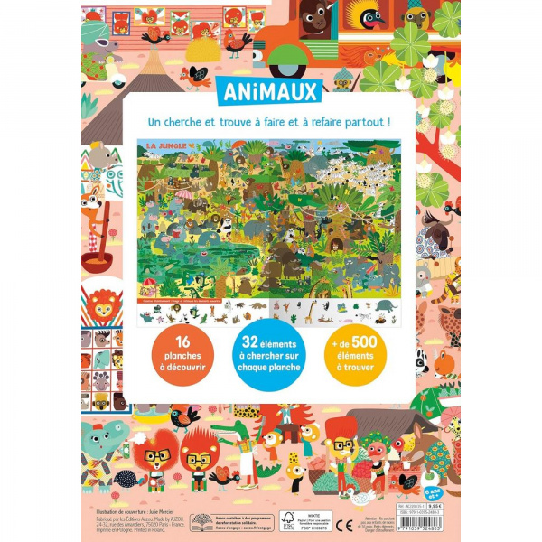 Livre cherche et trouve - animaux Auzou