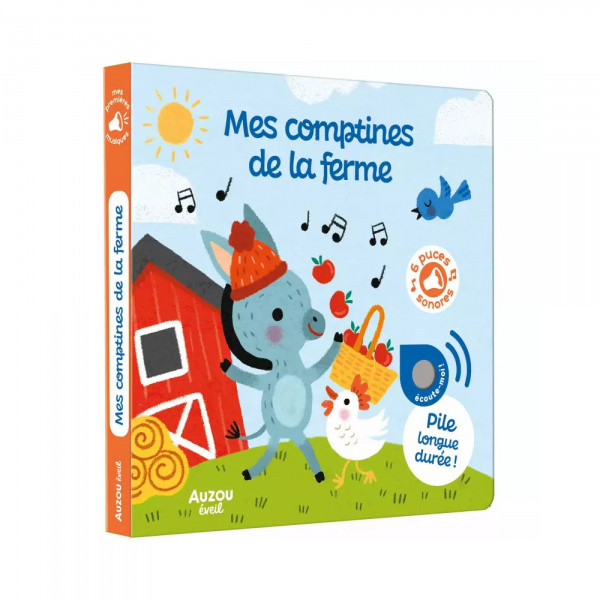 Livre sonore mes comptines de la ferme Auzou